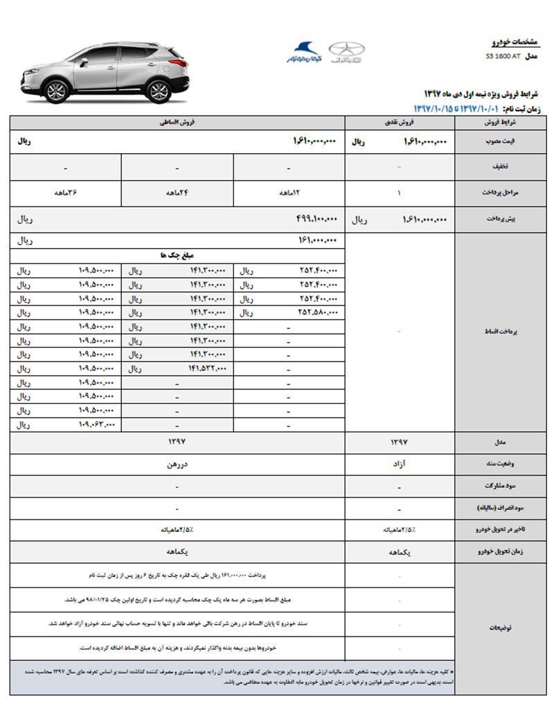 شرایط فروش جک