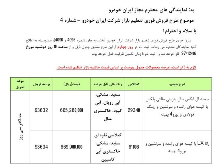 فروش فوری سمند